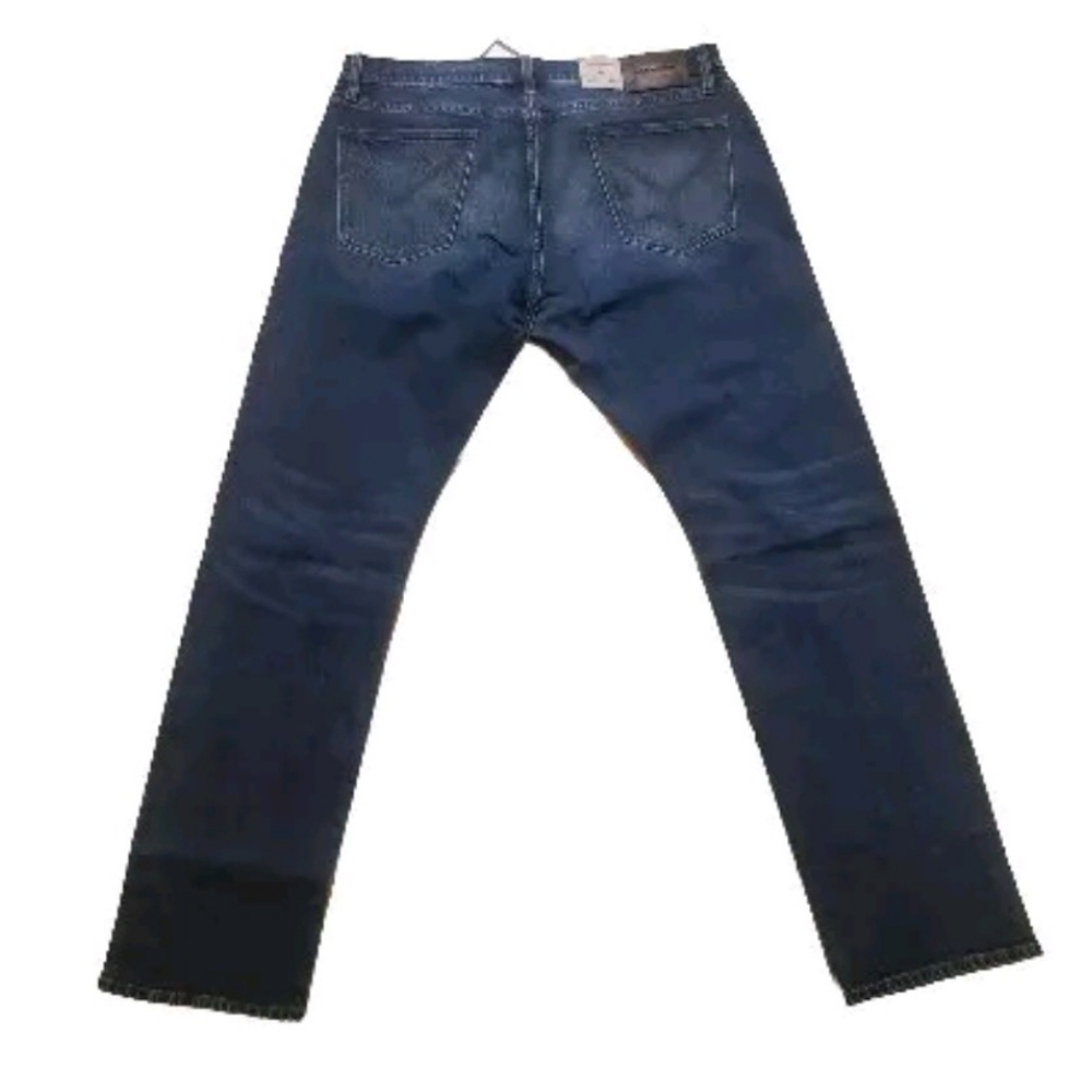 John Varvatos Dark Blue Jeans Regular Straight Leg Size 32 X 32 NWT $228 JV701
